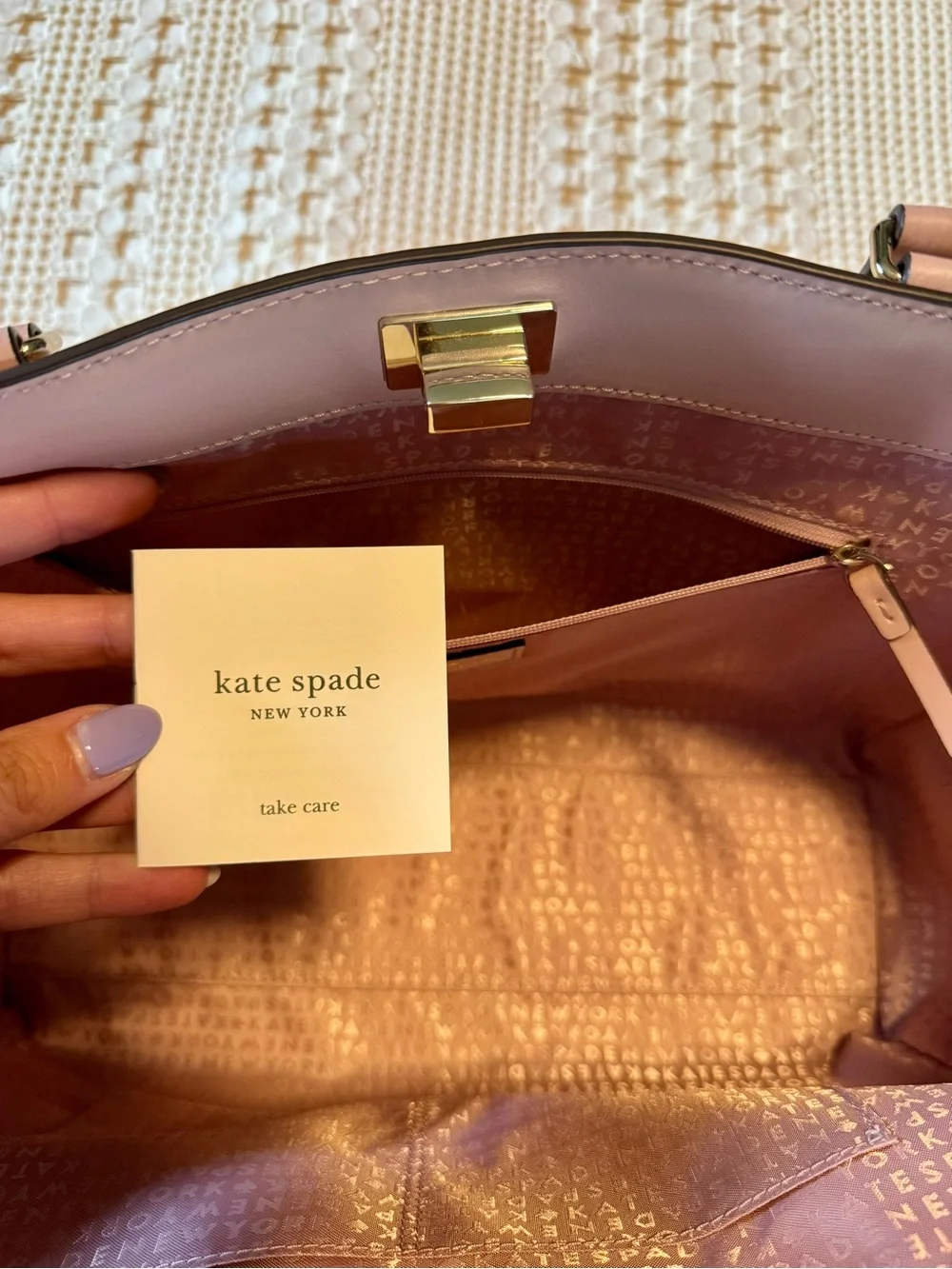 Kate Spade Kelsey Orchard Valley Leather Tote Bag
